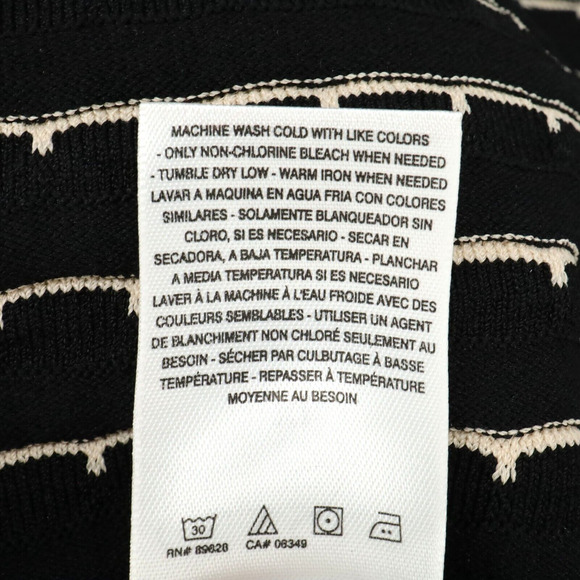 Jessica Simpson Sweater Dress Womens XL Black Ivory Stripes Knit Fit n Flare - Picture 12 of 12